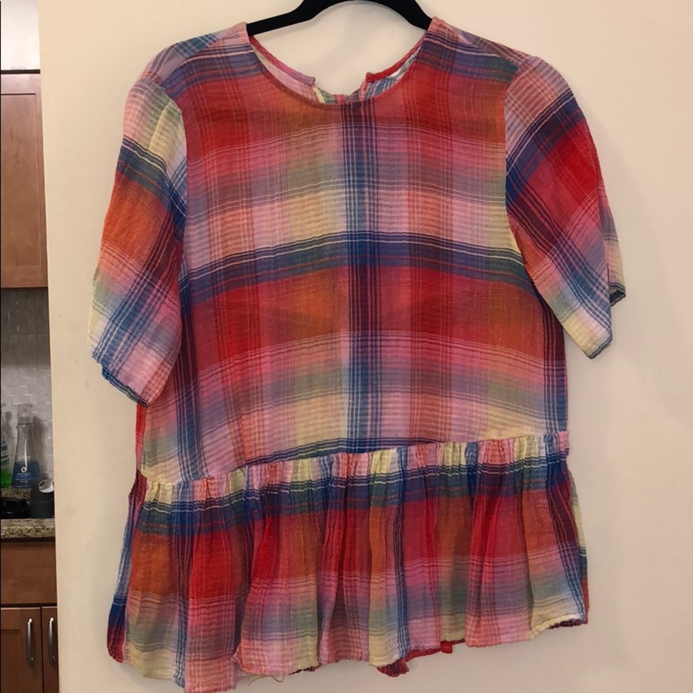 Zara tie up back shirt